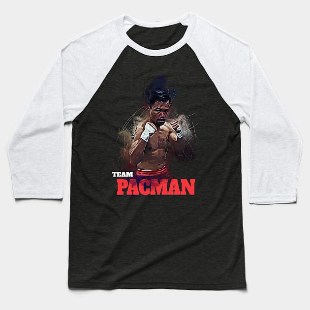 TEAM PACMAN Baseball T-Shirt by mobilunik